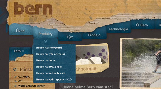 Helmy Bern website layout