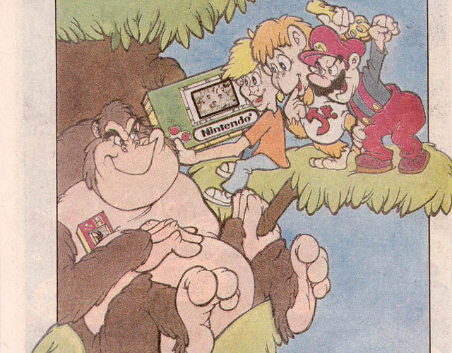 Donkey Kong advertisement for Game and Watch system