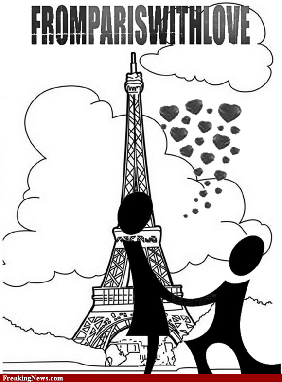 From Paris with Love pictogram poster inspiration movie