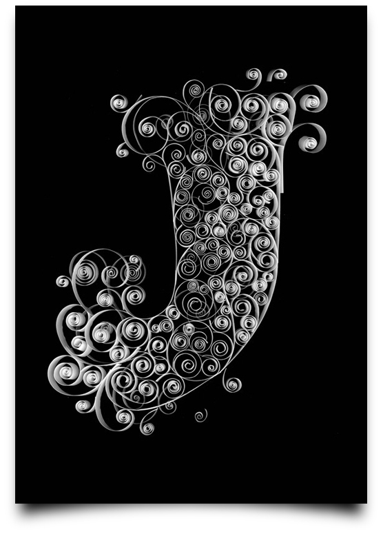 the letter j from the creative Type Scan Alphabet