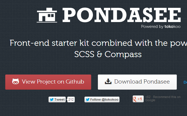Pondasee Github project pages webapp interface