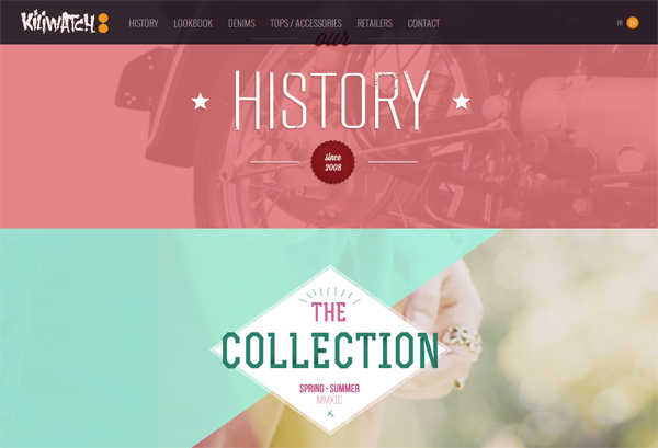 Kiliwatch - Washed-Out Color Schemes Web Inspiration