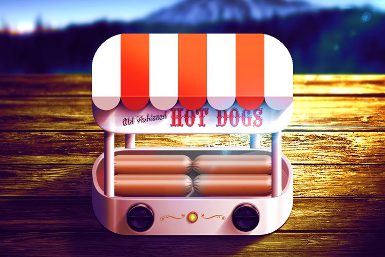 cooking machine hotdogs electric ios icon