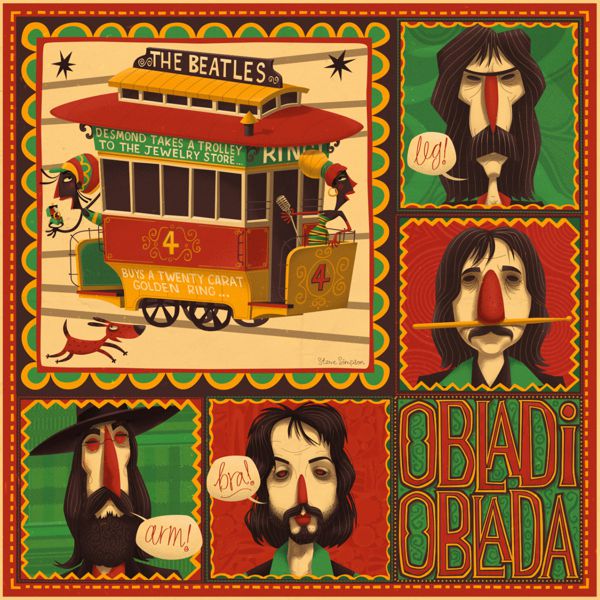 The Illustrated Beatles illustration portfolio steve simpson