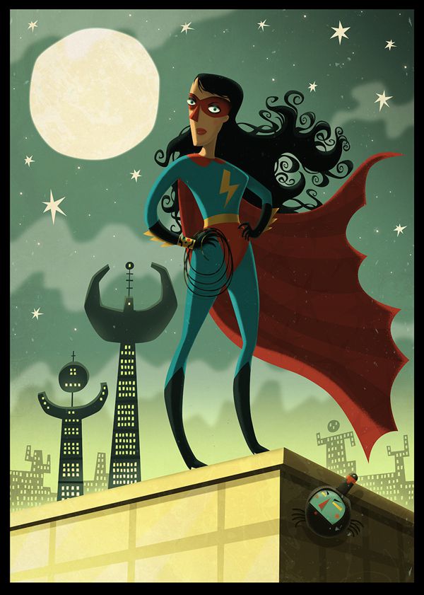 Power Girl The Extraordinaires steve simpson illustration portfolio