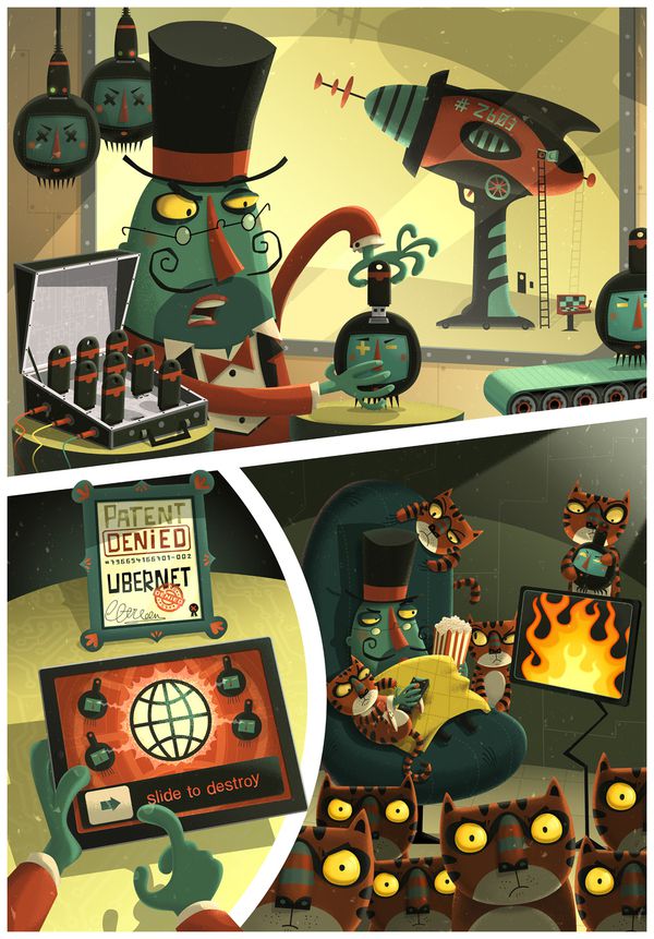 Evil Genius illustration portfolio steve simpson