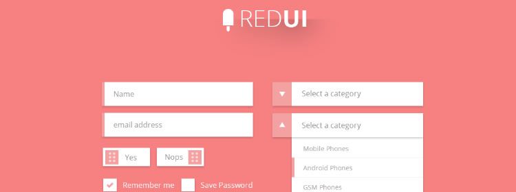 Professional Flat Style UI Kit free PSD Format