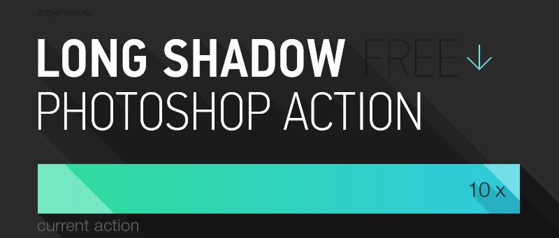 Long Shadow Photoshop Action