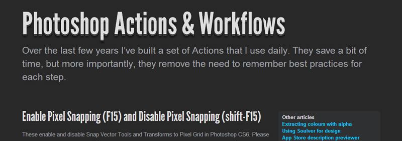 iOS and Android Photoshop Actions