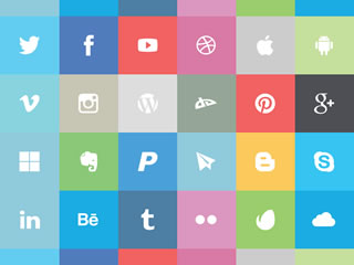 Free Flat Social Icon Set in AI, EPS & PNG Formats flat_social_icons_thumb