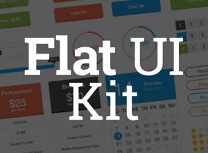 The Flat User Interface Kit (Vector Photoshop PSD) flat_user_interface_kit_thumb