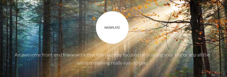 Webplate web Lightweight Front-End Framework robust responsive layout engine toolkit css html