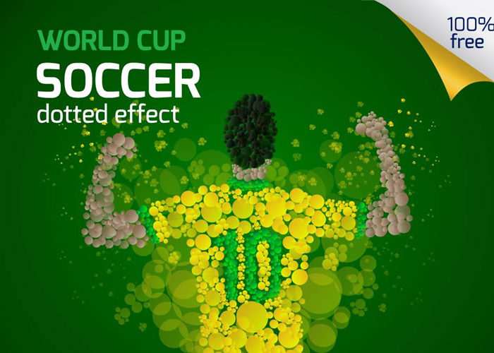 Freebie: Dotted World Cup Soccer Template Pack (AI & EPS) dot