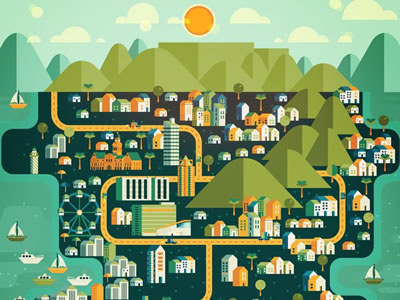 Cosmopolis – An Inspiring Collection of Major City Illustrations cape-town-thumb