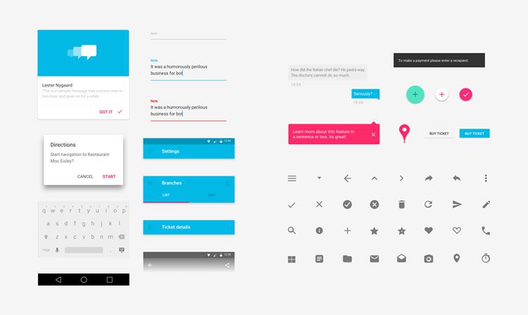 Android Lollipop Material Design UI