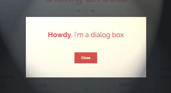 A small collection of dialog effects using CSS animations for your inspiration