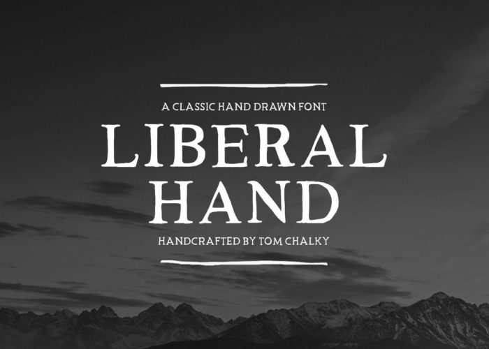 Freebie: Liberal Hand Serif Font