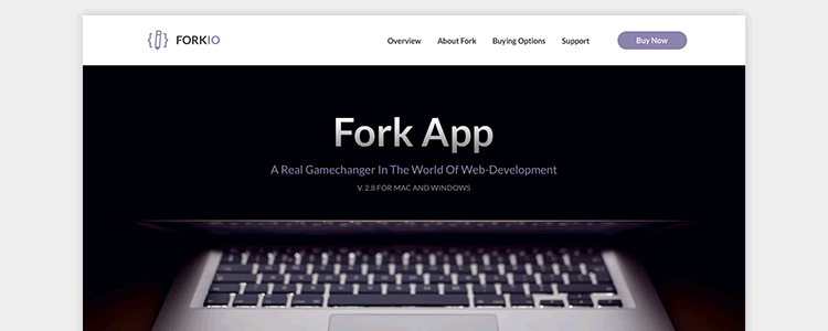 Forkio One-Pager Responsive Template free HTML