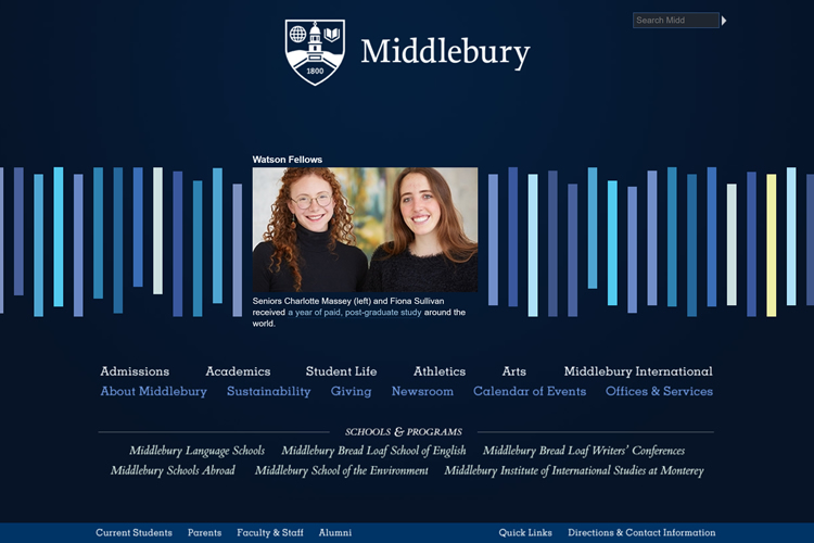 20 College & University sites for Design Inspiration