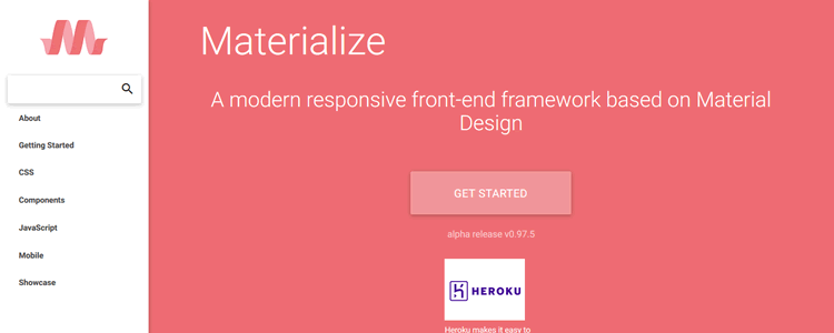 Materialize CSS Framework Material Design