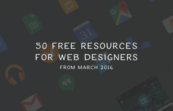 50 Free Resources for Web Designers from March 2016 monthly-freebies-march-2016-thumb