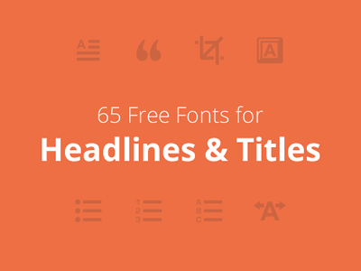 60 Free Fonts for Beautiful Headlines & Titles free-headline-font-thumb