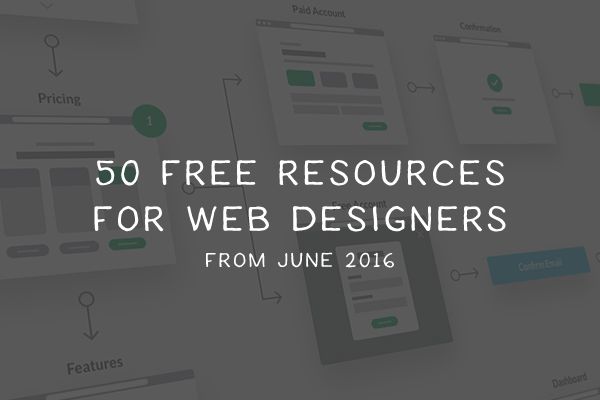 50 Free Resources for Web Designers from June 2016 monthly-freebie-for-designers-june-2016-thumb