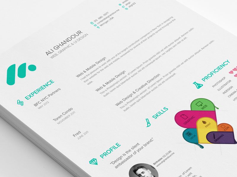 how to create a creative resumes