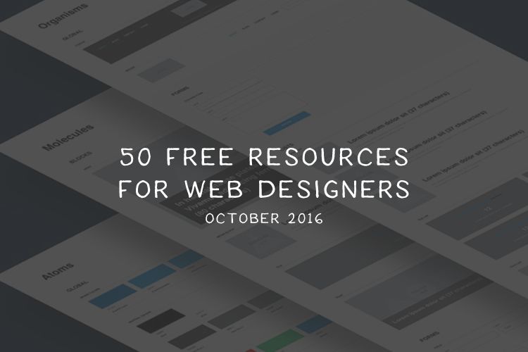 50 Free Resources for Web Designers for October 2016 monthly-freebie-for-designers-october-2016-thumb