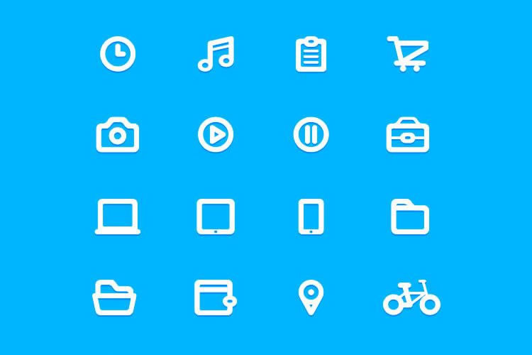 The Free TWENTY Icon Set for Web Designers (20 Icons, AI) twenty-thumb