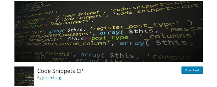 Code Snippets CPT