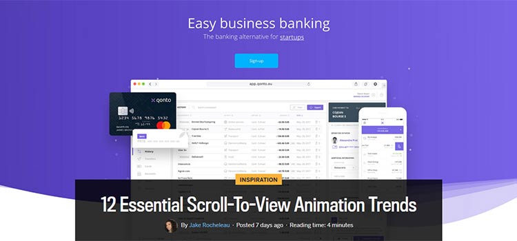 12 Essential Scroll-To-View Animation Trends