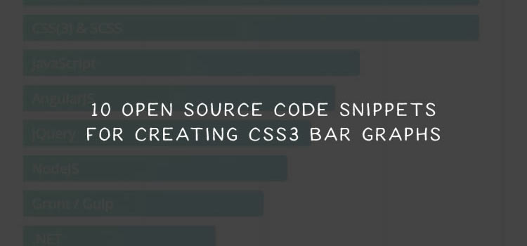 10 Open Source Code Snippets for Creating CSS3 Bar Graphs