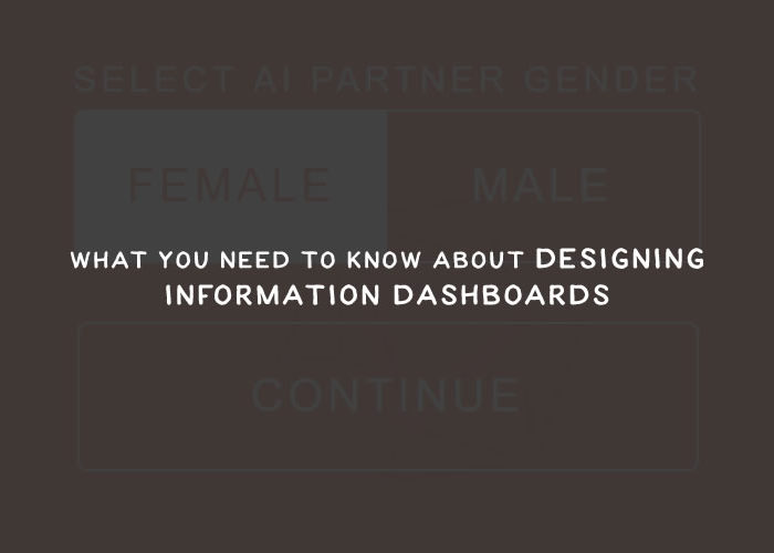 What You Need to Know About Designing Information Dashboards dash