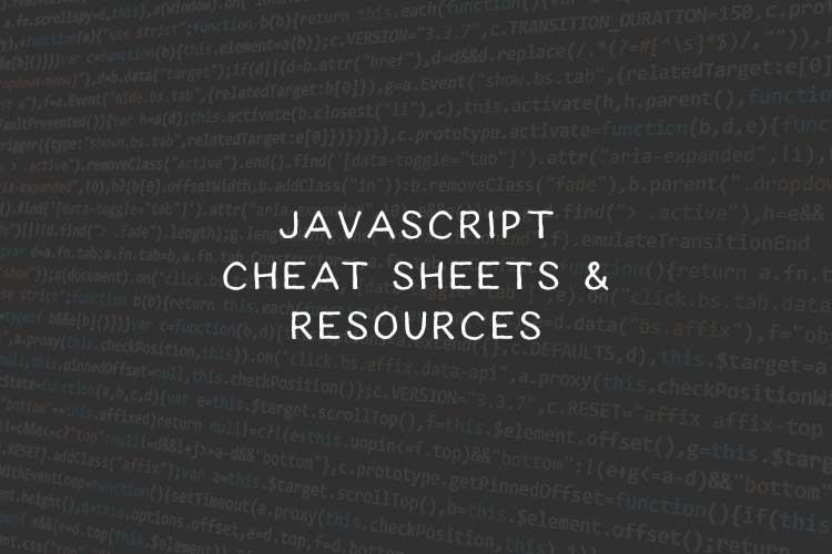 Top 50 Cheatsheets and Reference Guides for JavaScript