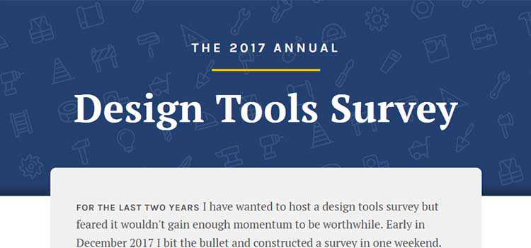 2017 Design Tools Survey
