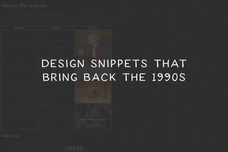 Nostalgic Code Snippets That Bring Back the 1990s