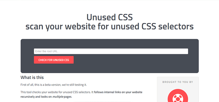 CSS Unused CSS