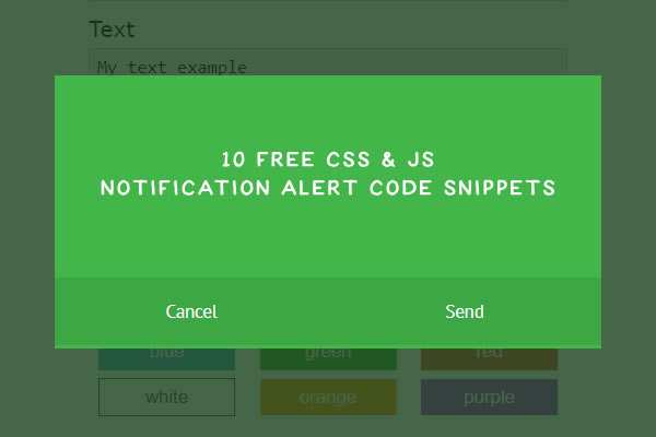 10 Free CSS & JS Notification Alert Code Snippets | Search by Muzli