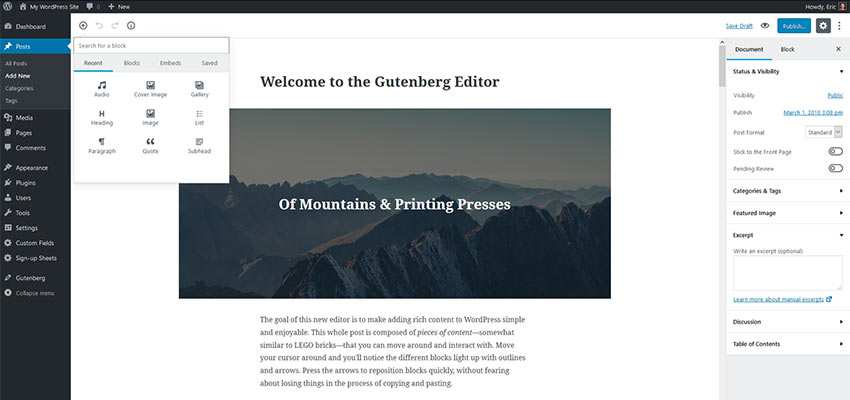 Train Clients in the Ways of Gutenberg