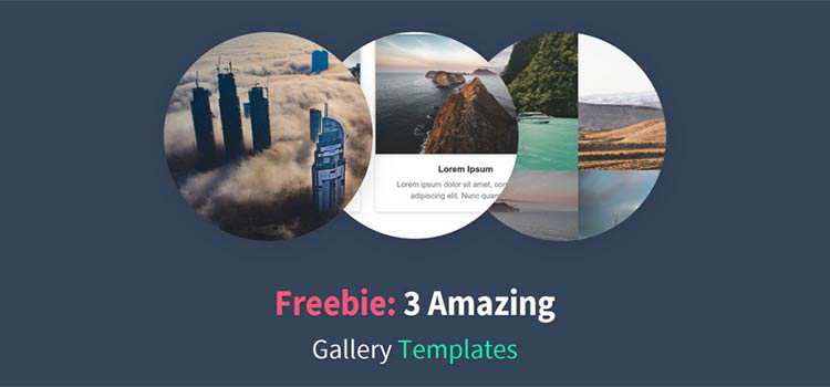 3 Amazing Bootstrap 4 Gallery Templates