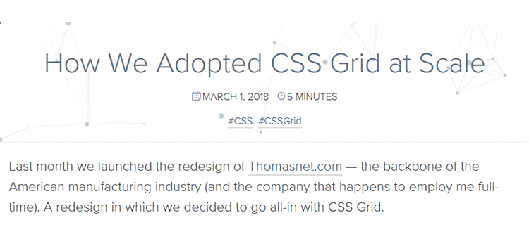 How We Adopted CSS Grid at Scale