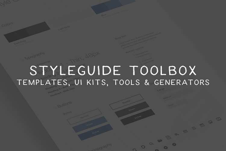 Styleguide Toolbox – Templates, UI Kits, Tools & Generators style-thumb