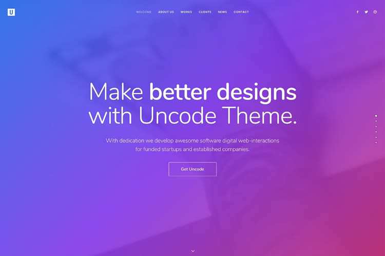 Designers, Use Uncode’s Visuals for Great Visitor Experiences in 2018 Sponsored uncode-thumb
