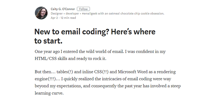 New to email coding? Here’s where to start.