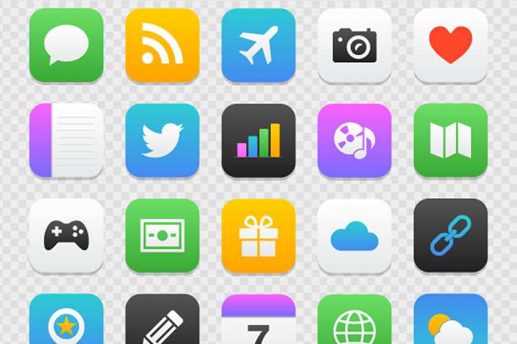Freebie: Mobile App Icon Set for Illustrator & Photoshop