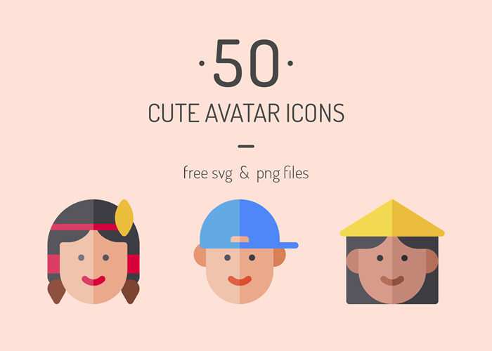 The Free User Avatar Icon Set in SVG & PNG Formats