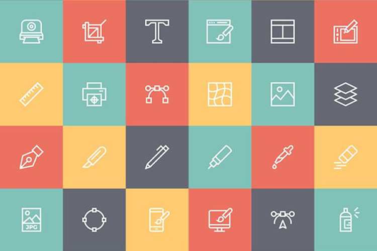Free Line Icon Set for Designers (AI, EPS, SVG, PNG)