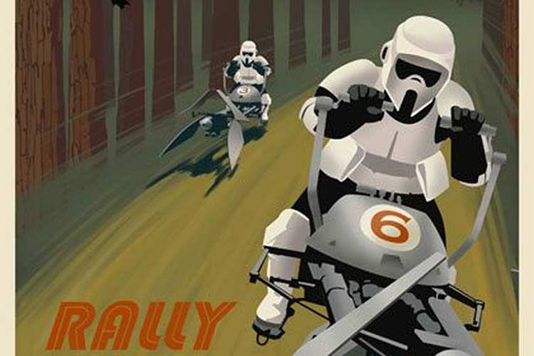 Creative Art-Deco Star Wars Tourism Posters