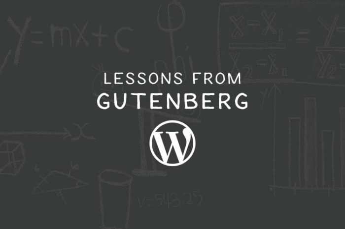 Lessons from Gutenberg